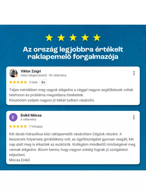 Rozsdamentes hidraulikus kézi raklapemelő BF2000-RM