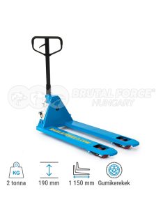 Hidraulikus kézi raklapemelő BF2000 gumikerékkel