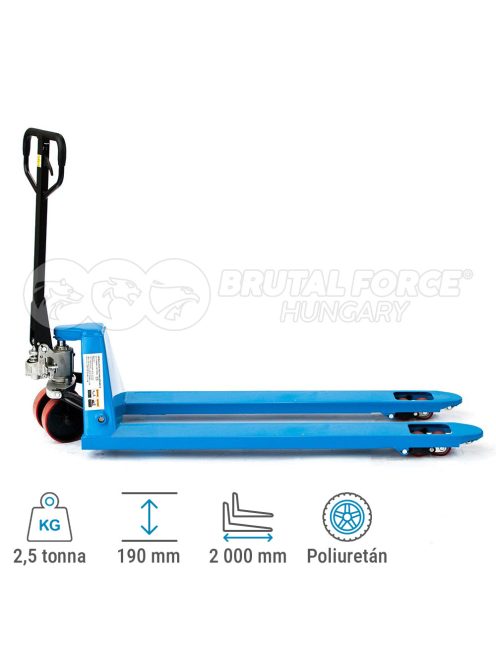 Hosszúvillás (200 cm) kézi raklapemelő BF2500L-200