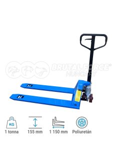 Alacsony profilú hidraulikus kézi raklapemelő BF1000-35mm