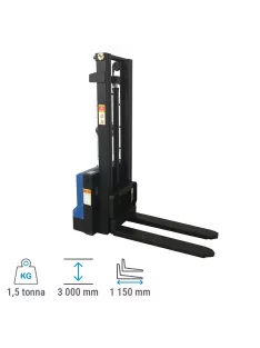   Gyalogkiséretű elektromos magasemelésű raklapemelő WS-15-B-3000